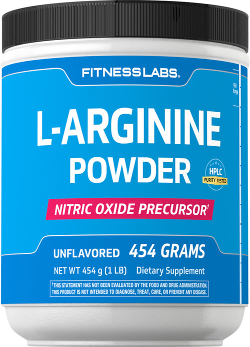 L-arginina Pó 3000 mg (por dose) 1 lb 454 g Frasco  