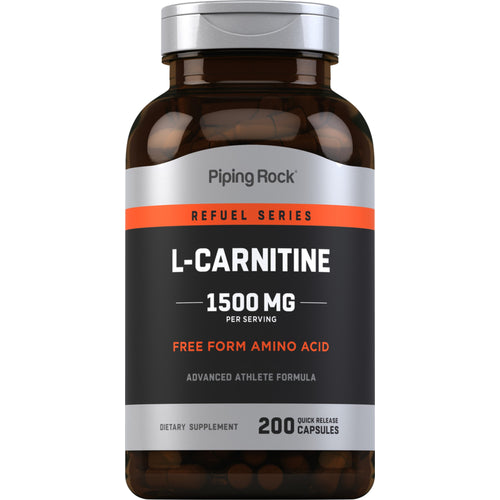 แอล-คาร์นิทีน  1500 mg (ต่อการเสิร์ฟ) 200 แคปซูลแบบปล่อยตัวยาเร็ว     