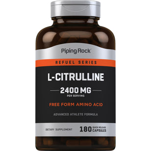 L-Citrulline, 2400 mg (per serving), 180 Quick Release Capsules