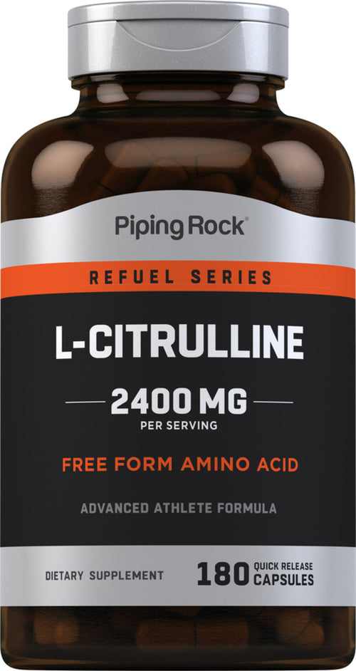 L-Citrulina  2400 mg (por porción) 180 Cápsulas de liberación rápida     