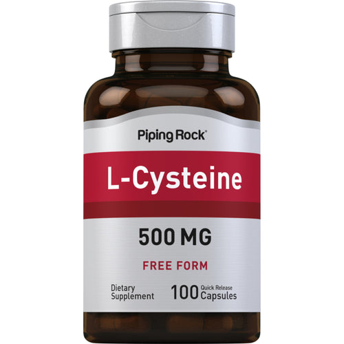 L-Cysteine, 500 mg, 100 Quick Release Capsules Bottle