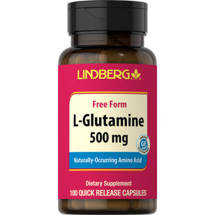 L-glutamín 500 mg 100 Kapsule s rýchlym uvoľňovaním     