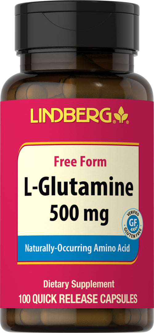 L-glutamine 500 mg 100 Snel afgevende capsules     