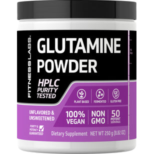 L-glutamín prášok 5000 mg 250 g 8.82 oz Fľaša  