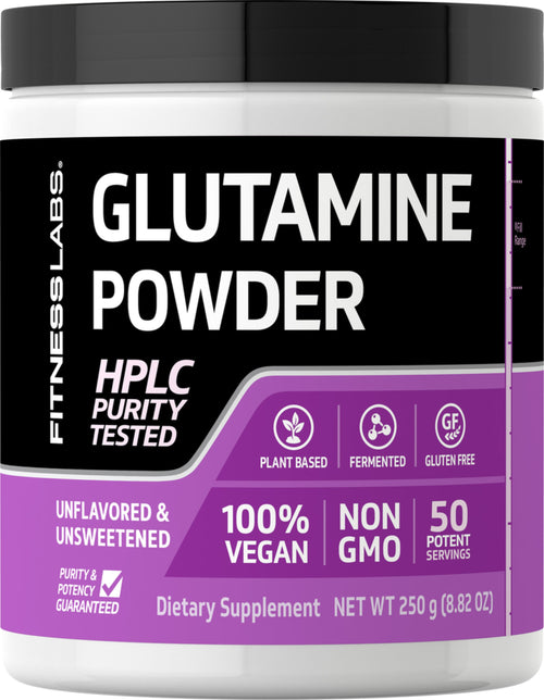 L-glutamina en polvo 5000 mg 250 g 8.82 oz Botella/Frasco  