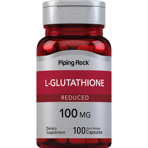 L-Glutathione (Reduced), 100 mg, 100 Quick Release Capsules Bottle