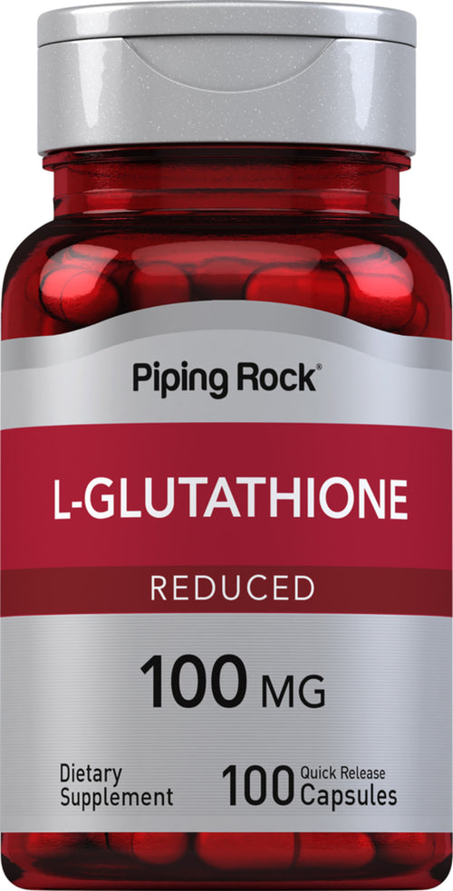 L-Glutathione (Reduced), 100 mg, 100 Quick Release Capsules Bottle