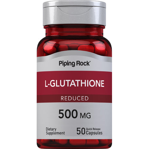 L-glutathion (reduceret) 500 mg 50 Kapsler for hurtig frigivelse     