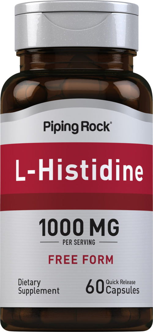 L-Histidin 1000 mg (per dose) 60 Hurtigvirkende kapsler     