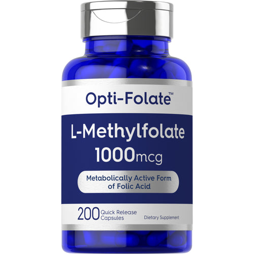 L-methylfolat 1000 mcg tabletter 1000 mcg 200 Kapsler for hurtig frigivelse     