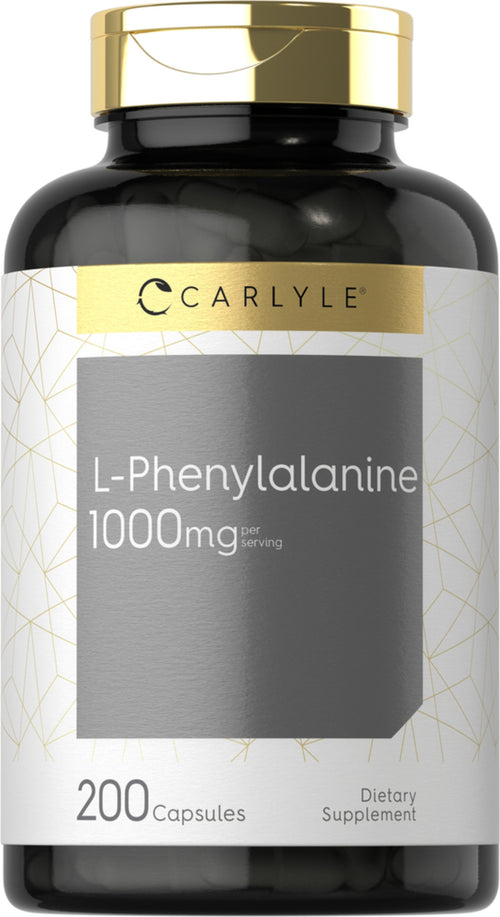 L-Phenylalanine, 1000 mg (per serving), 200 Capsules