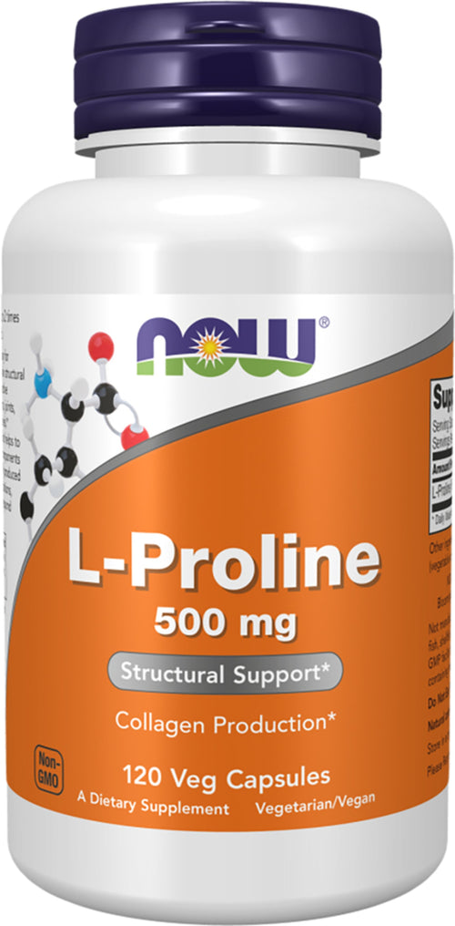 L-Proline, 500 mg, 120 Vegetarian Capsules