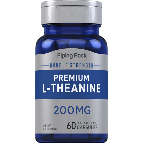 L-teanina  200 mg 60 Cápsulas de Rápida Absorção     