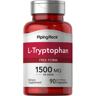 L-tryptofan  1500 mg (na porcję) 90 Kapsułki o szybkim uwalnianiu     