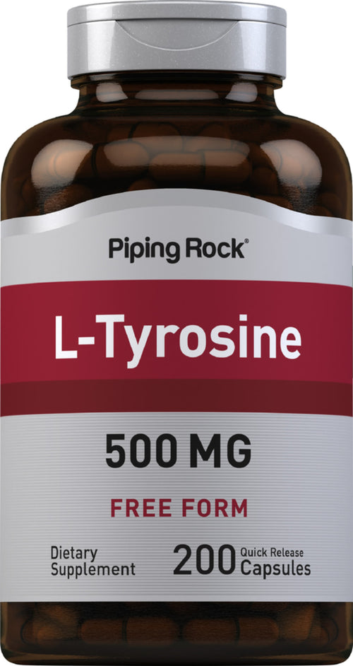 L-tyrosin  500 mg 200 Kapsler for hurtig frigivelse     