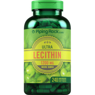 Lecithine - NON-GMO 1200 mg 240 Snel afgevende softgels     