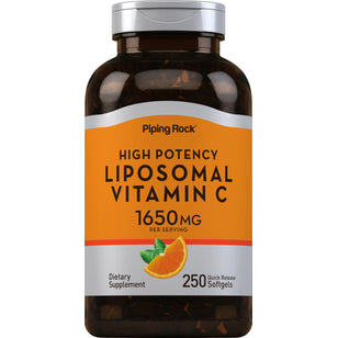 Hög potens liposomalt vitamin C 3300 mg (per portion) 250 Gelékapslar     