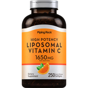 Høj styrke liposomal vitamin C 3300 mg (pr. dosering) 250 Soft-gels     