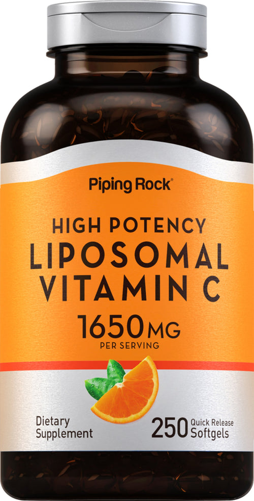 Hoge sterkte liposomale vitamine C 3300 mg (per portie) 250 Softgels     