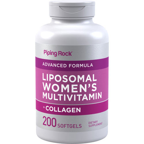 Liposomaaliset naisten monivitamiinit + kollageeni, 200 Geelikapselit