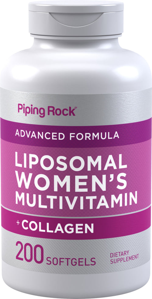 Liposomal multivitaminer för kvinnor + kollagen, 200 Gelékapslar