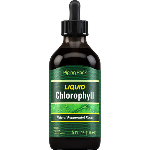 Liquid Chlorophyll (Natural Peppermint), 4 fl oz (118 mL) Dropper Bottle