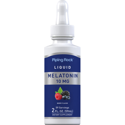 Nestemäinen melatoniini 10 mg 2 fl oz 59 ml Pipettipullo    
