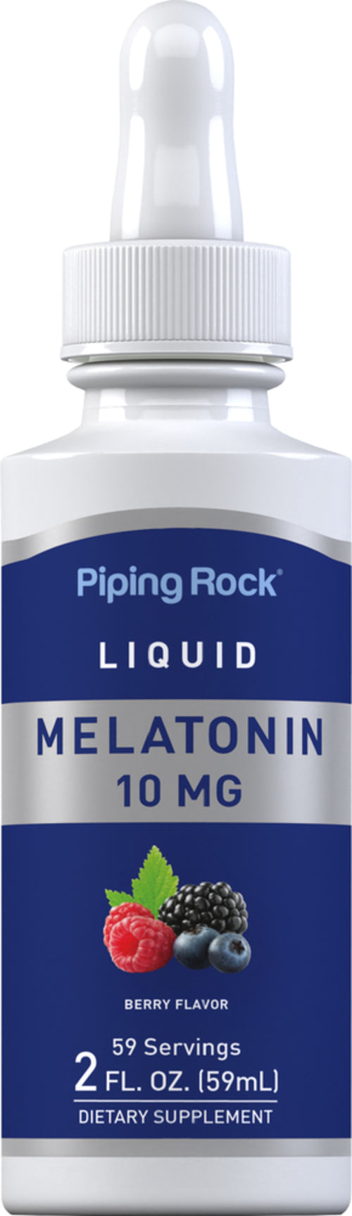 Melatonina líquida 10 mg 2 fl oz 59 mL Frasco con dosificador    