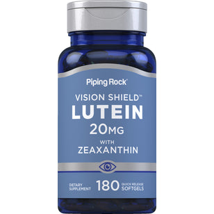 Lutéine + Zéaxanthine 20 mg 180 Capsules molles à libération rapide     