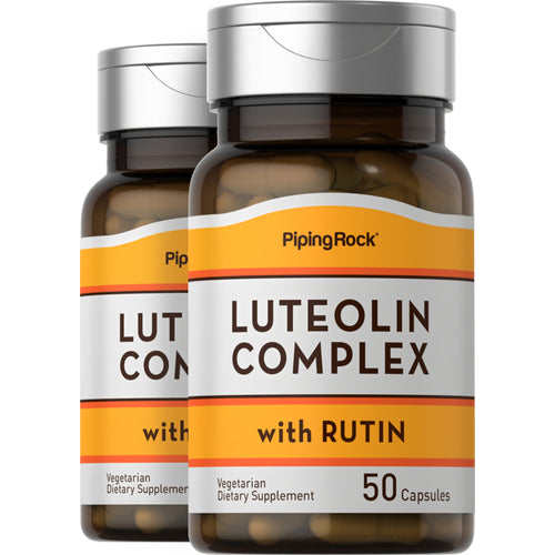 Luteolin Complex with Rutin, 100 mg, 50 Vegetarian Capsules, 2  Bottles