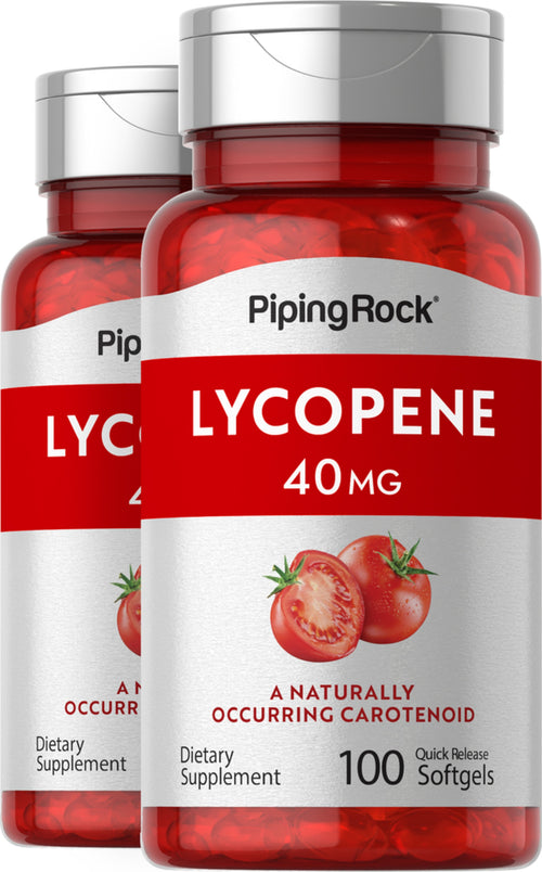 Lycopène,  40 mg 100 Capsules molles à libération rapide 2 Bouteilles