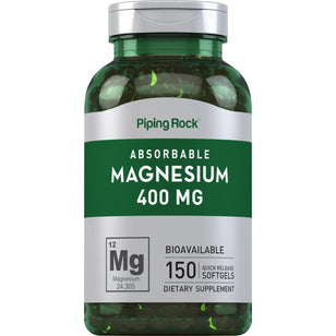 Magnésio 400 mg 120 Gels de Rápida Absorção     