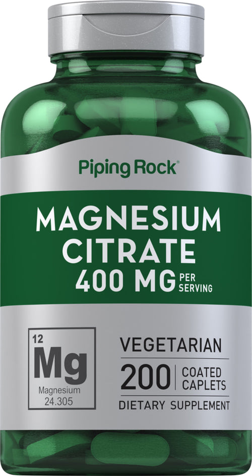 Cytrat magnezu  400 mg (na porcję) 200 Powlekane kapsułki     
