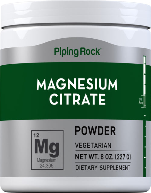 Citrato de magnesio en polvo 8 oz 227 g Botella/Frasco    