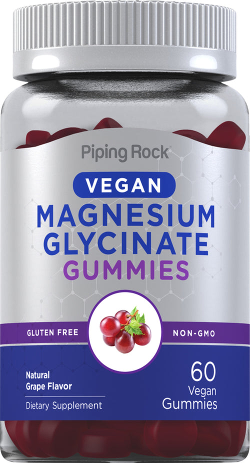 Magnesium Glycinate (Natural Grape), 60 Vegan Gummies