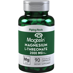 Magnesium L-Threonate Magtein, 90 Quick Release Capsules Bottle