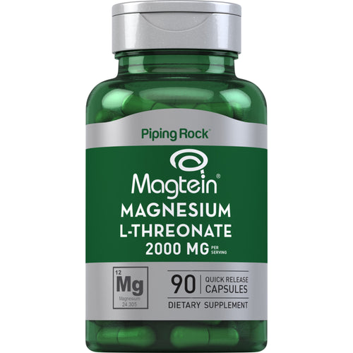 Magnesium L-Threonat Magtein 90 Kapsler for hurtig frigivelse       
