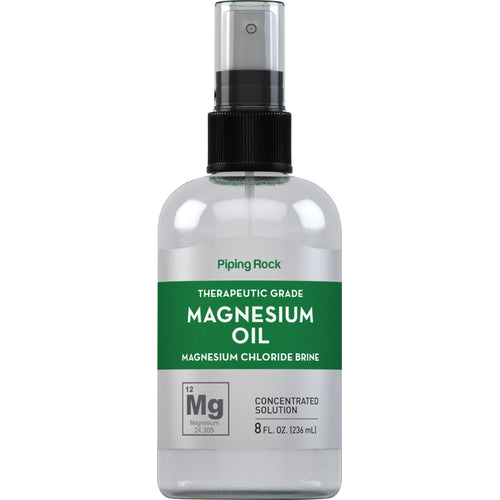 Óleo de magnésio puro 8 fl oz 236 ml Frasco pulverizador    
