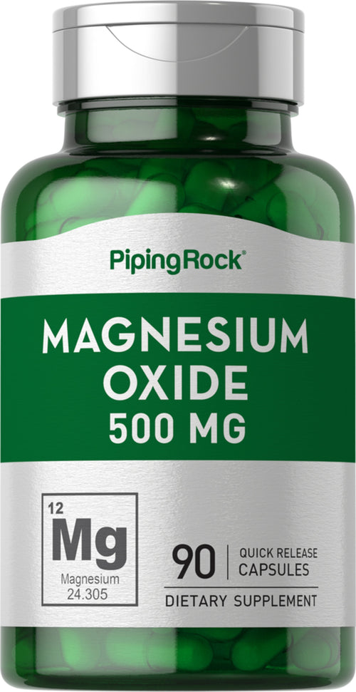 Óxido de magnésio  500 mg 90 Cápsulas de Rápida Absorção     