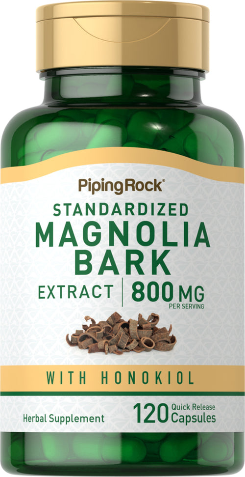 Magnolia Bark (Honokiol), 800 mg (per serving), 120 Quick Release Capsules Bottle