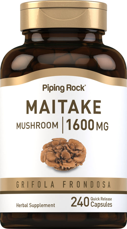 Extract de ciuperci maitake  1,600 mg (per porție) 240 Capsule cu eliberare rapidă     