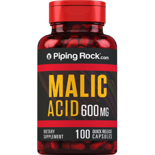 Acid malic  600 mg 100 Capsule cu eliberare rapidă     