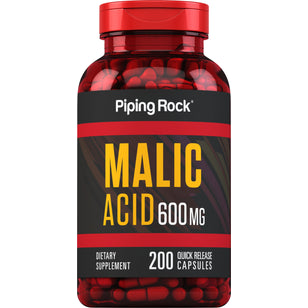 Malic Acid, 600 mg, 200 Quick Release Capsules