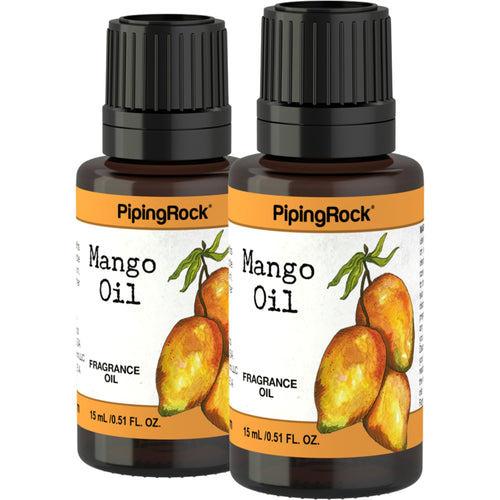 Huile de parfum de mangue,  1/2 onces liquides 15 ml Compte-gouttes en verre 2 Compte-gouttes en verre