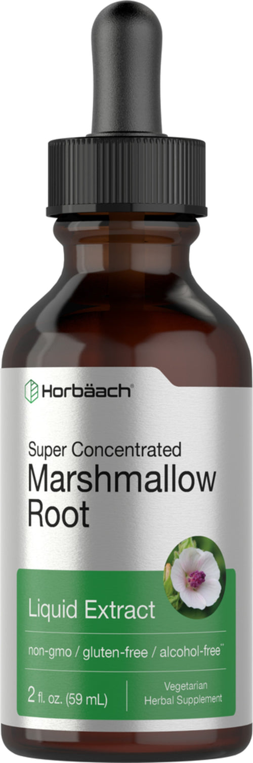 Marshmallowwortel vloeibaar extract alcoholvrij 2 fl oz 59 mL Druppelfles    