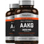 Max Strength AAKG Arginine Alpha-Ketoglutarate (Nitric Oxide Enhancer), 3600 mg (per serving), 120 Coated Caplets, 2  Bottles