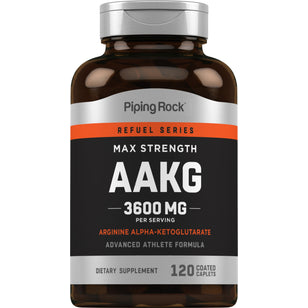 Puissance maximale AAKG Arginine Alpha-Cétoglutarate 3600 mg (par portion) 120 Petits comprimés enrobés     