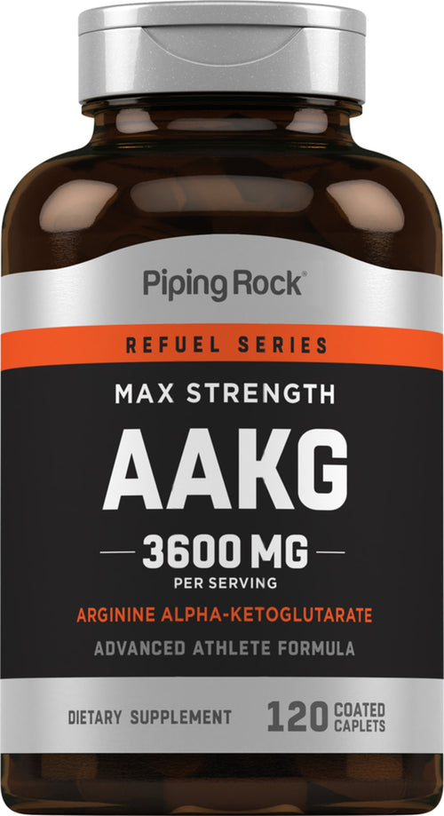 Max Strength AAKG Arginina Alfa-Cetoglutarato 3600 mg (por porción) 120 Comprimidos recubiertos     