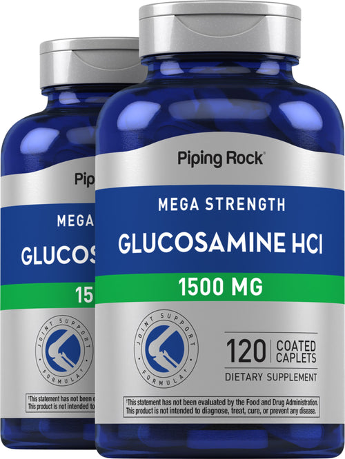 Méga Glucosamine  1500 mg 120 Petits comprimés enrobés 2 Bouteilles   