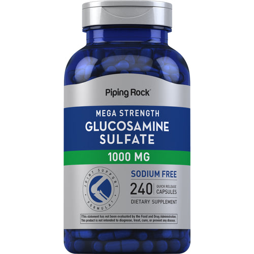 Mega Glucosamine Sulfate, 1000 mg, 240 Quick Release Capsules Bottle